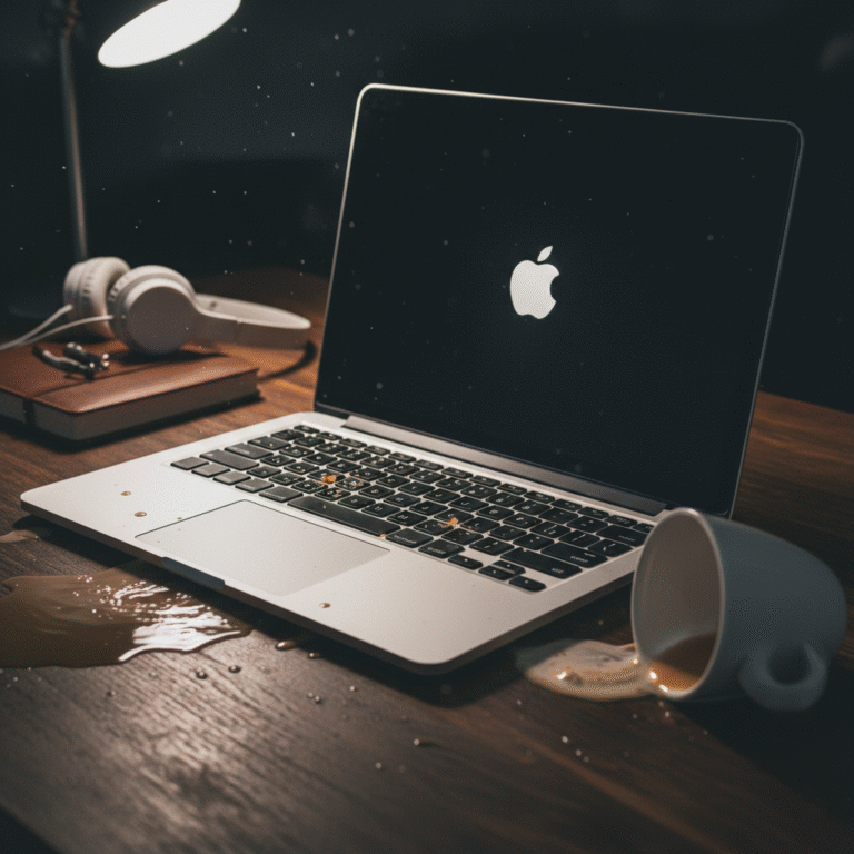 נשפכו לכם נוזלים על המק?